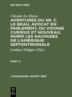 cover image of Claude Le Beau